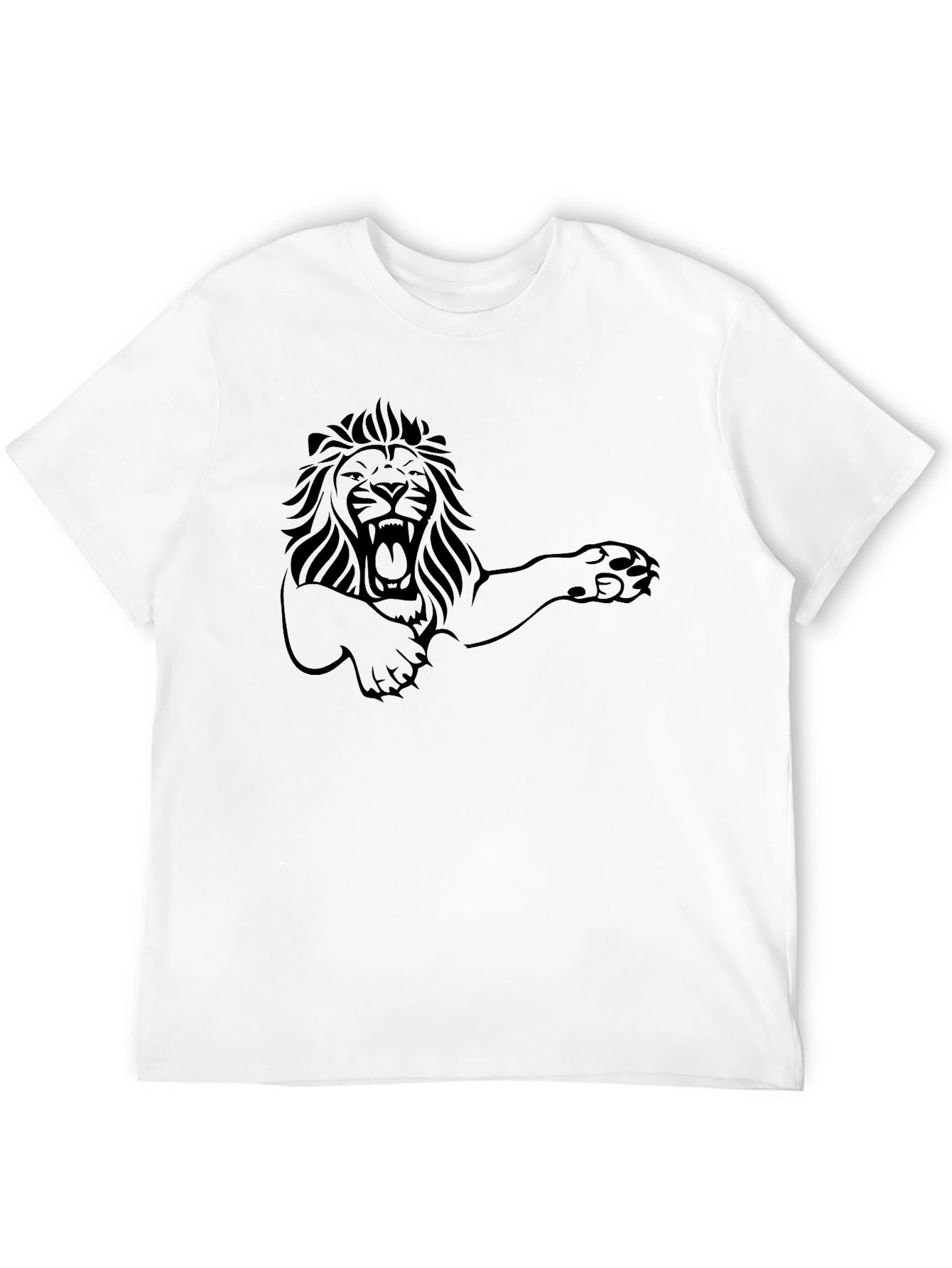 Lion Graphic Tee - Mens Black T-Shirt
