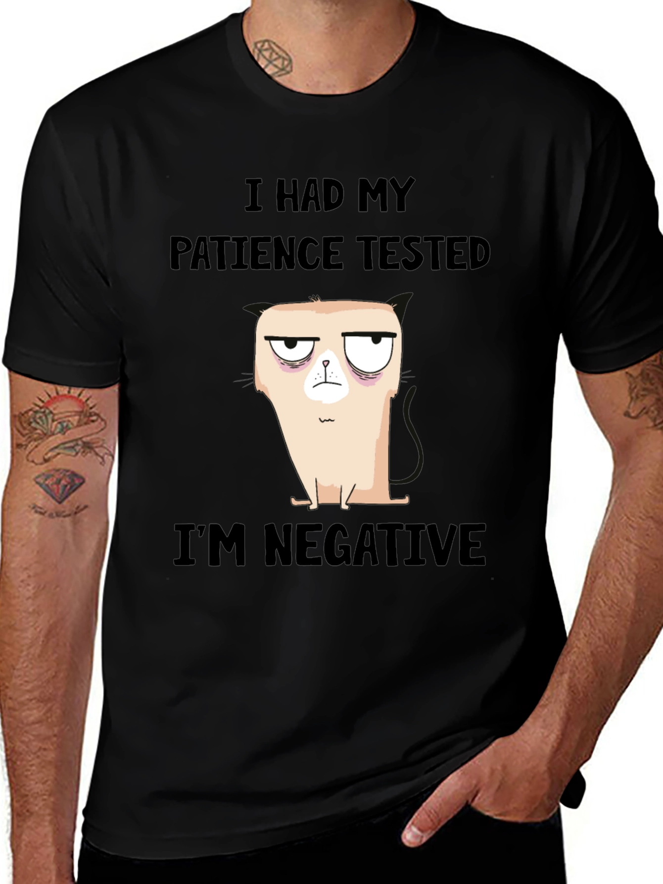 I Had My Patience Tested Funny Graphic T-Shirt