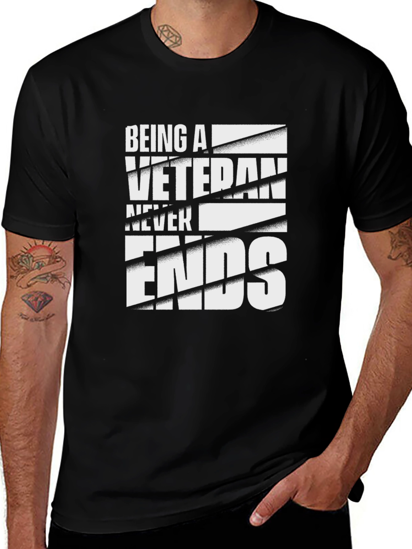 Being a Veteran Never Ends T-Shirt