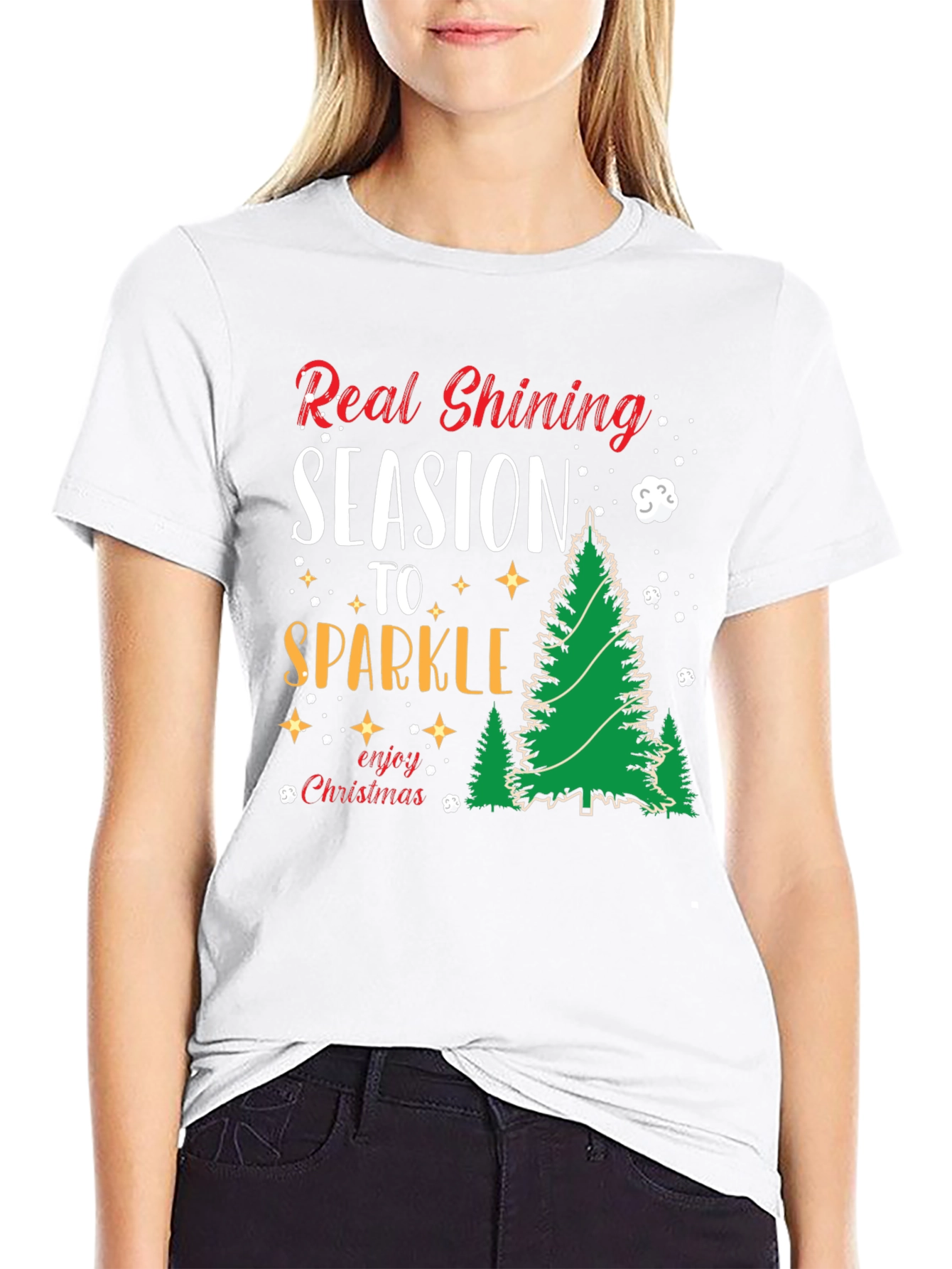 Real Shining Season to Sparkle Christmas T-Shirt