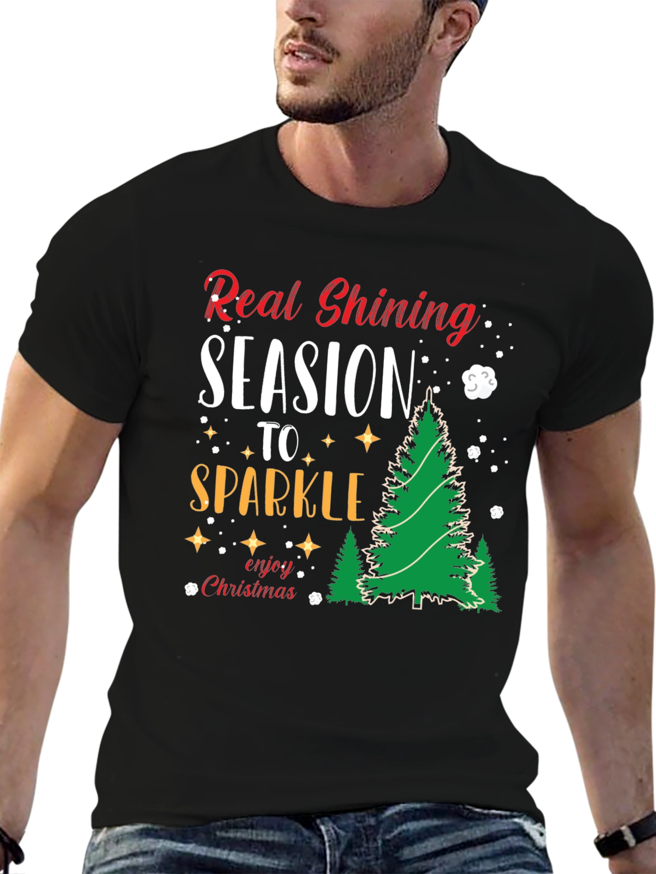 Real Shining Season to Sparkle Christmas T-Shirt