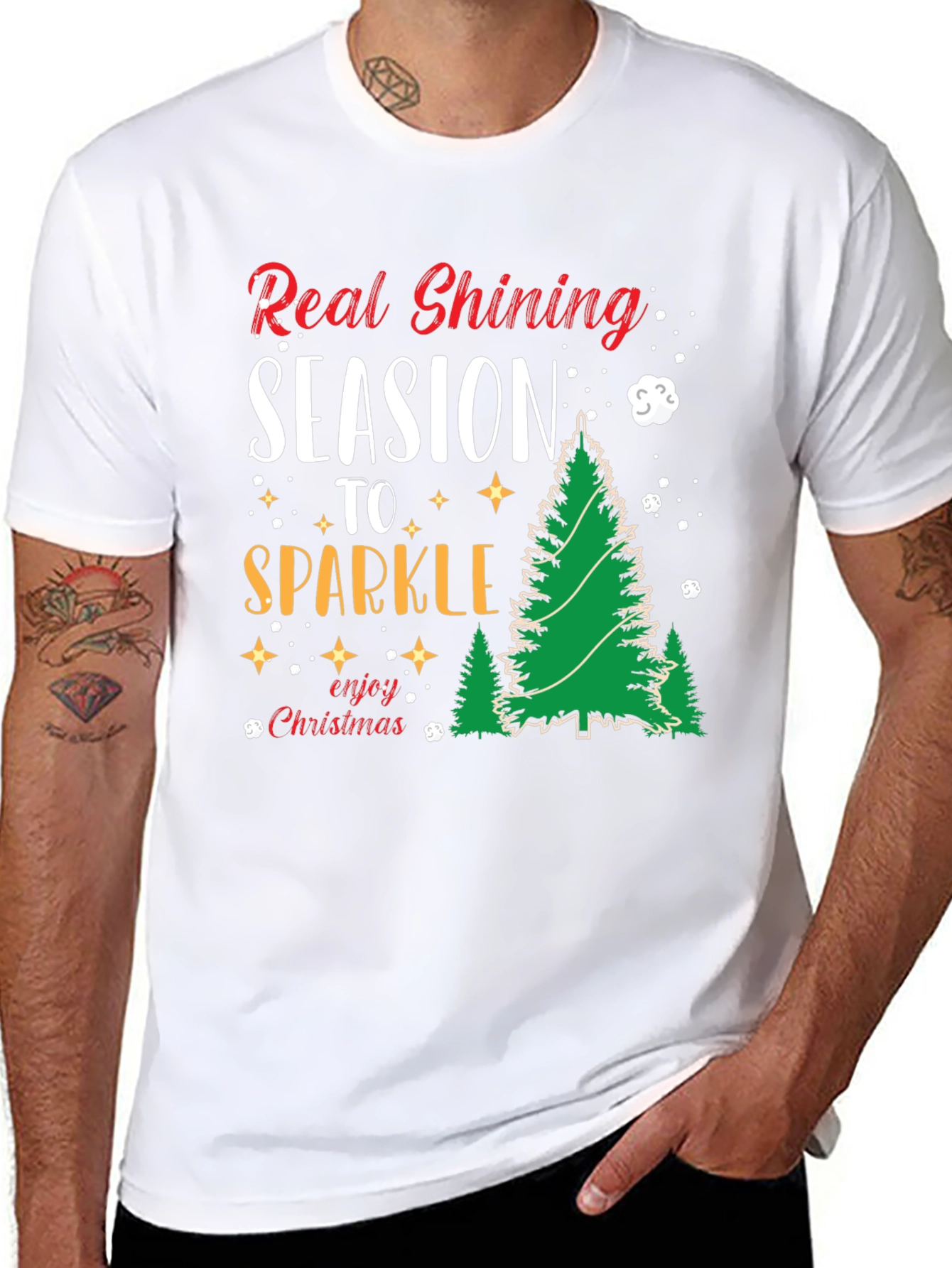 Real Shining Season to Sparkle Christmas T-Shirt