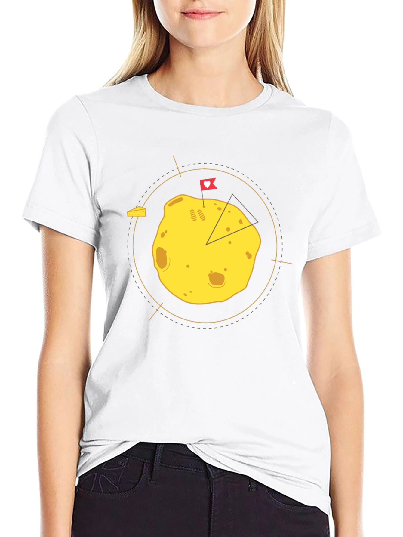Funny Cheese Lover Graphic Tee - Black