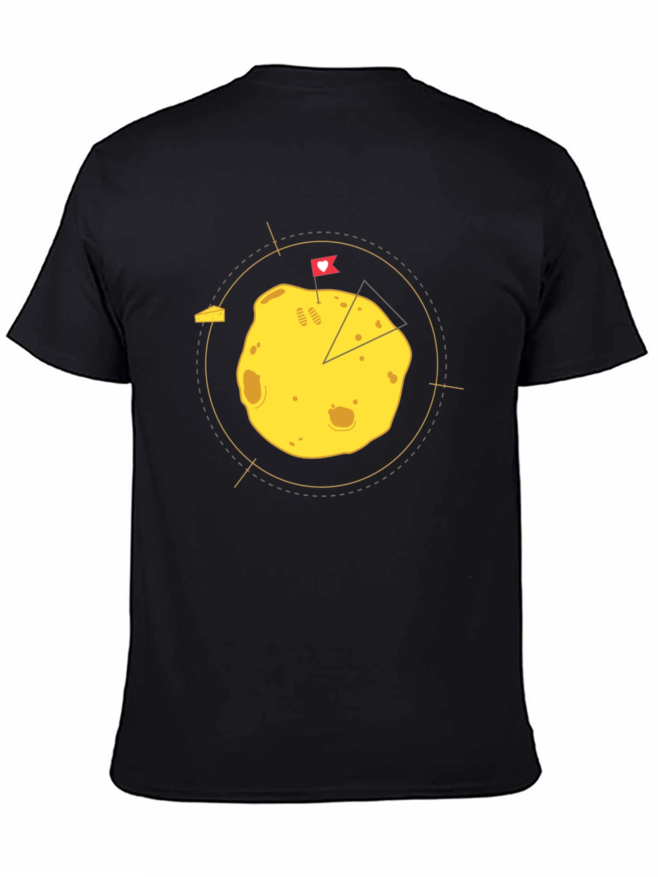 Funny Cheese Lover Graphic Tee - Black