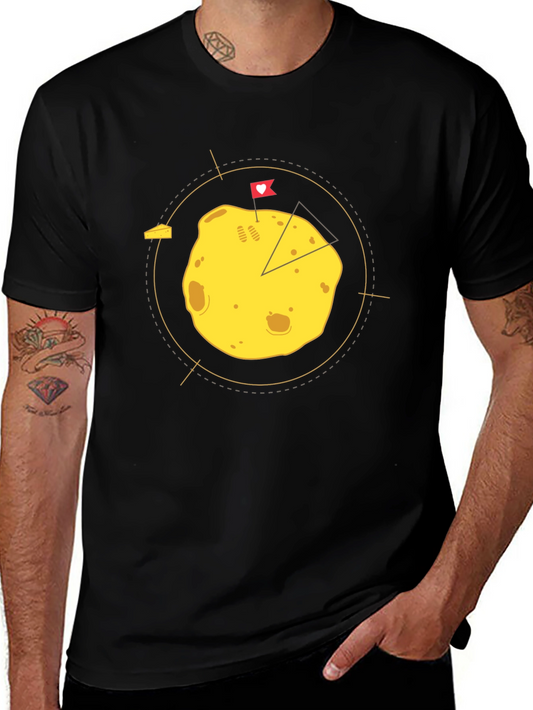 Funny Cheese Lover Graphic Tee - Black