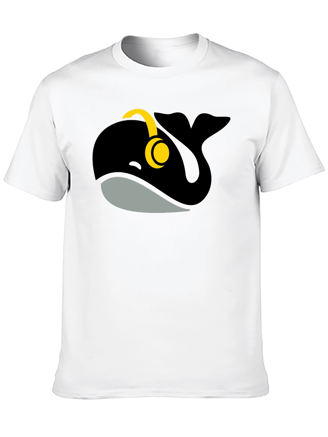 Whale with Headphones Graphic Tee