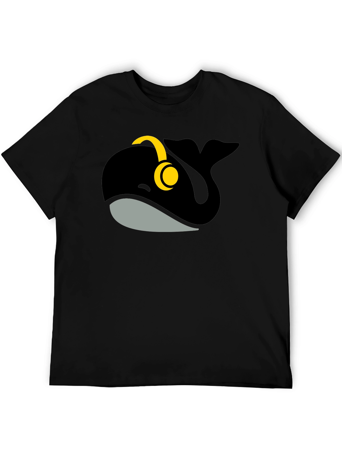 Whale with Headphones Graphic Tee
