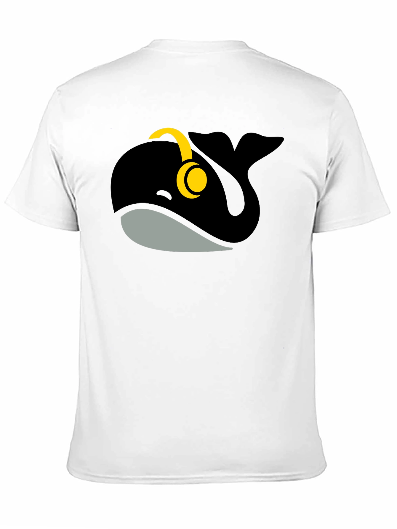 Whale with Headphones Graphic Tee