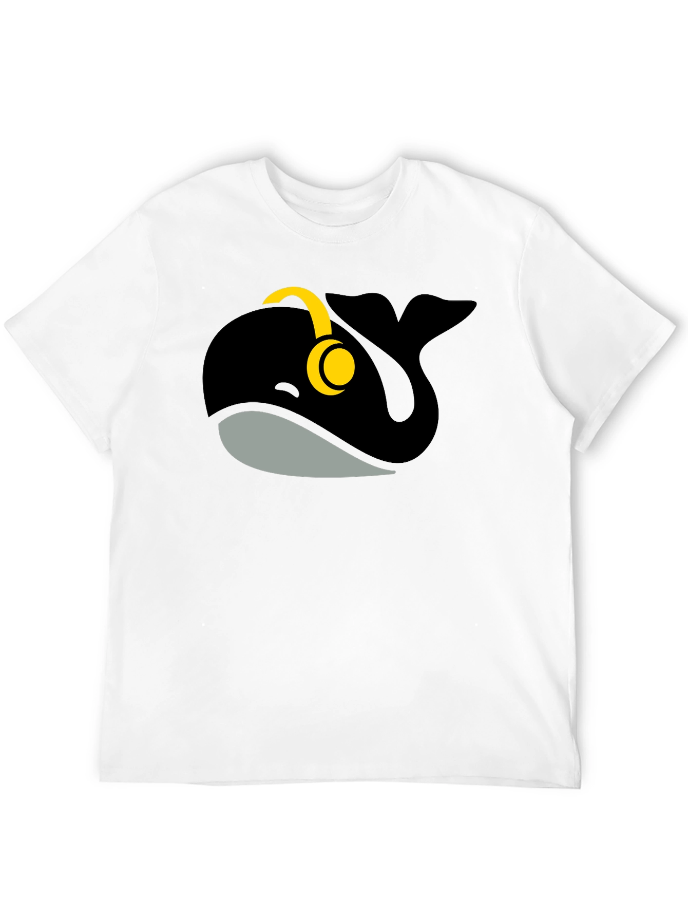 Whale with Headphones Graphic Tee