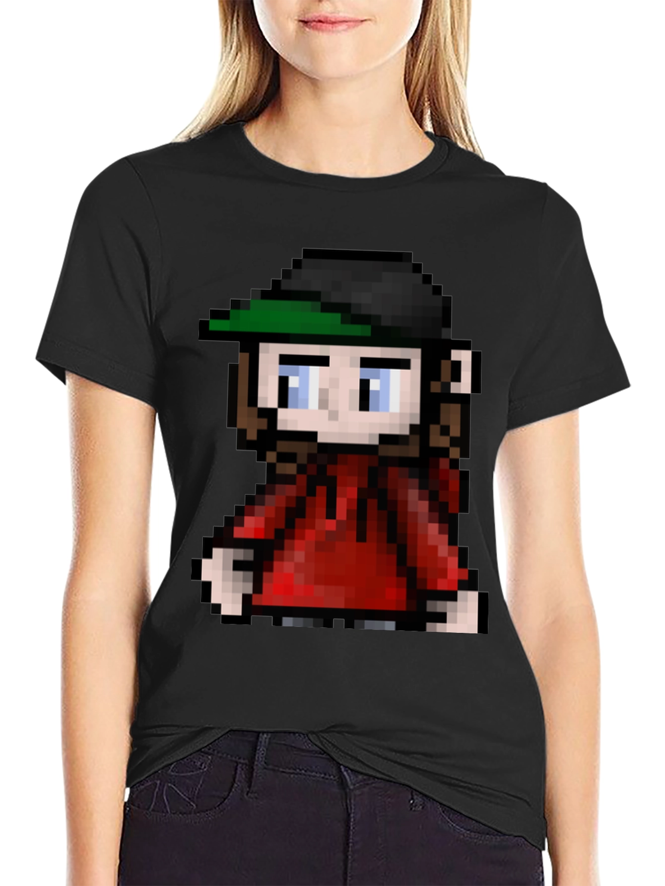 Pixel Art Character Tee - Retro Gaming Fashion