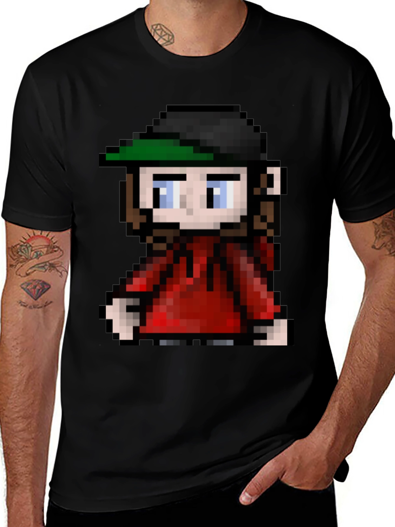 Pixel Art Character Tee - Retro Gaming Fashion
