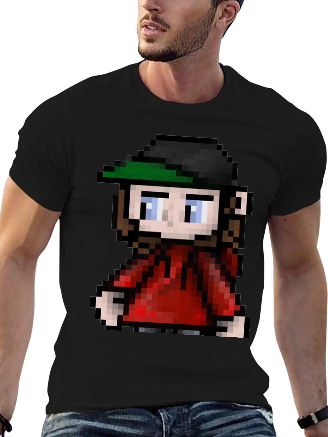 Pixel Art Character Tee - Retro Gaming Fashion