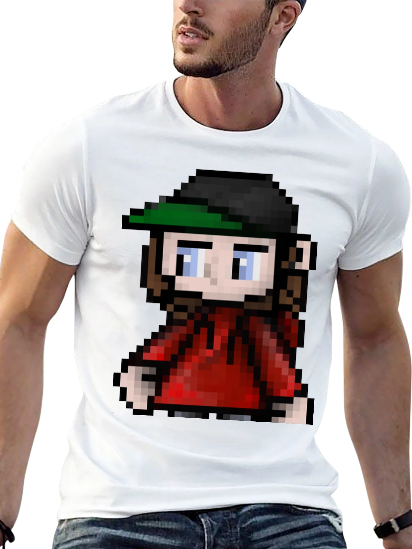 Pixel Art Character Tee - Retro Gaming Fashion