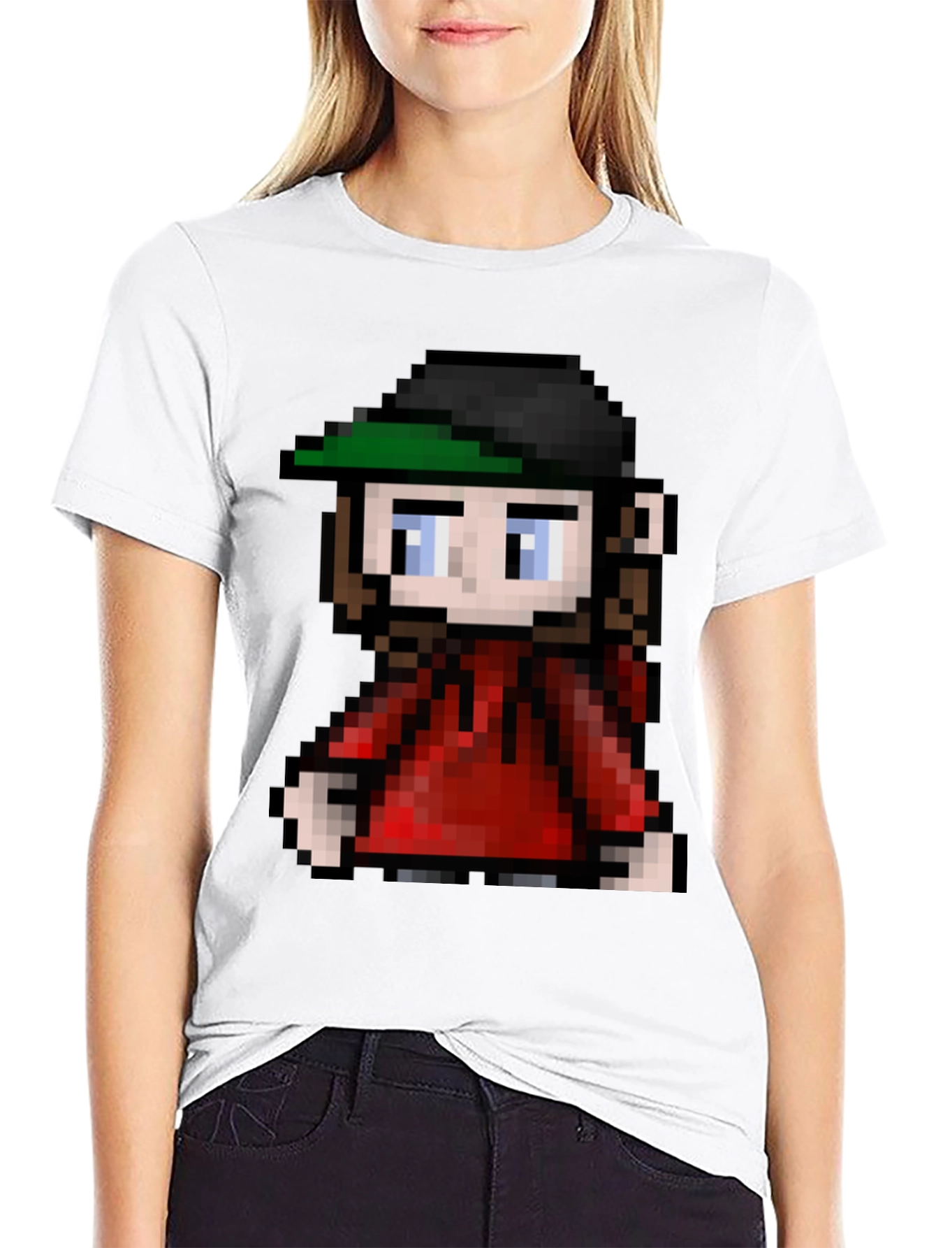 Pixel Art Character Tee - Retro Gaming Fashion