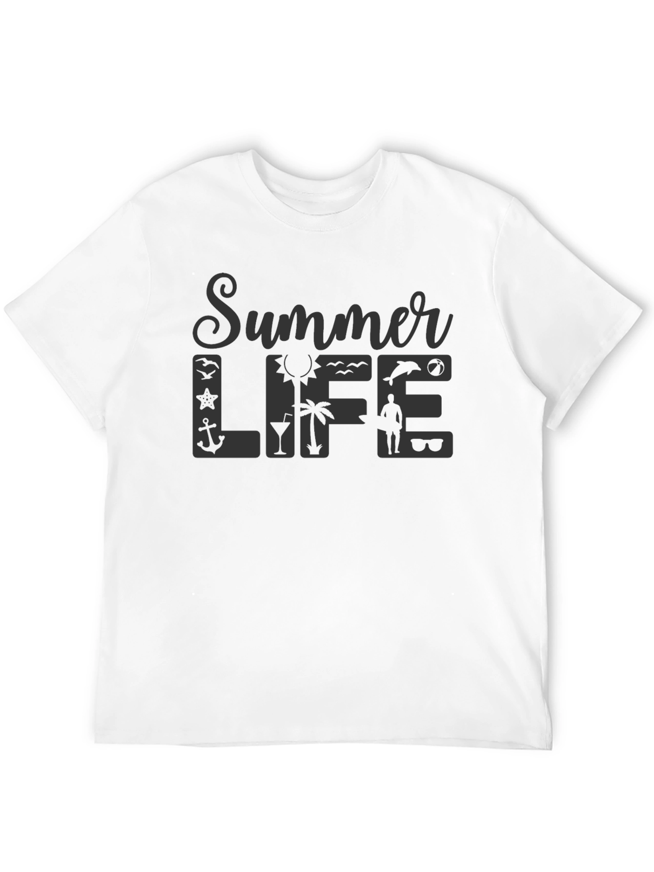 Summer Life Graphic Tee - Stylish Vacation Vibes