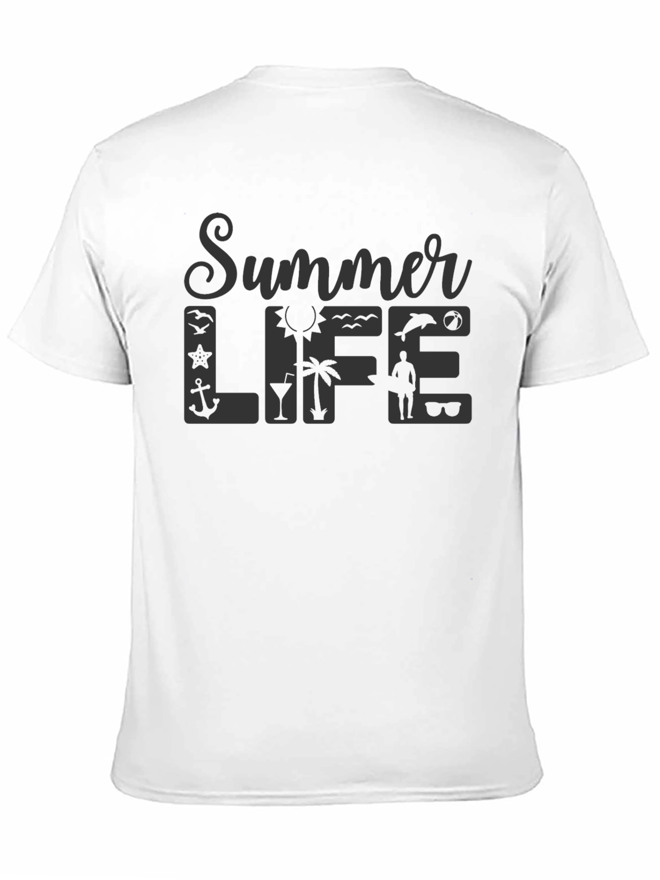 Summer Life Graphic Tee - Stylish Vacation Vibes