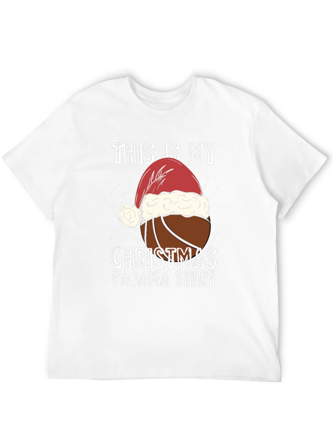 Christmas Basketball Pajama T-Shirt