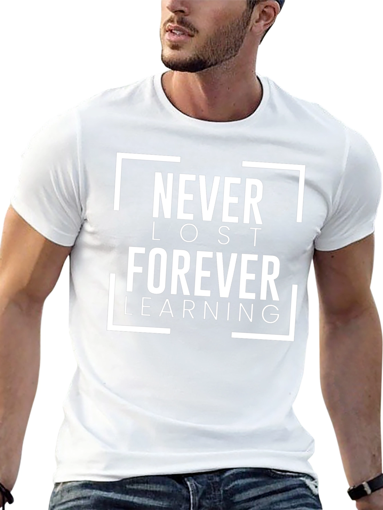 Never Lost Forever Learning Black T-Shirt