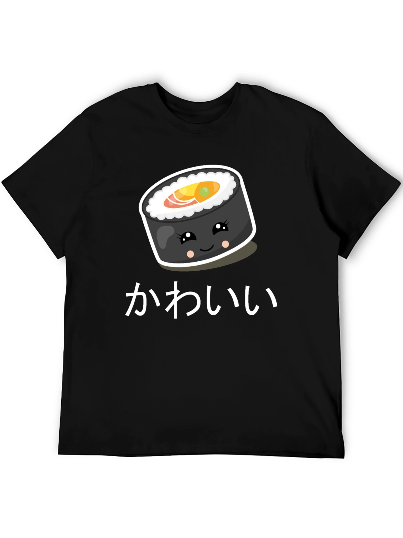 Cute Kawaii Sushi Roll Graphic T-Shirt