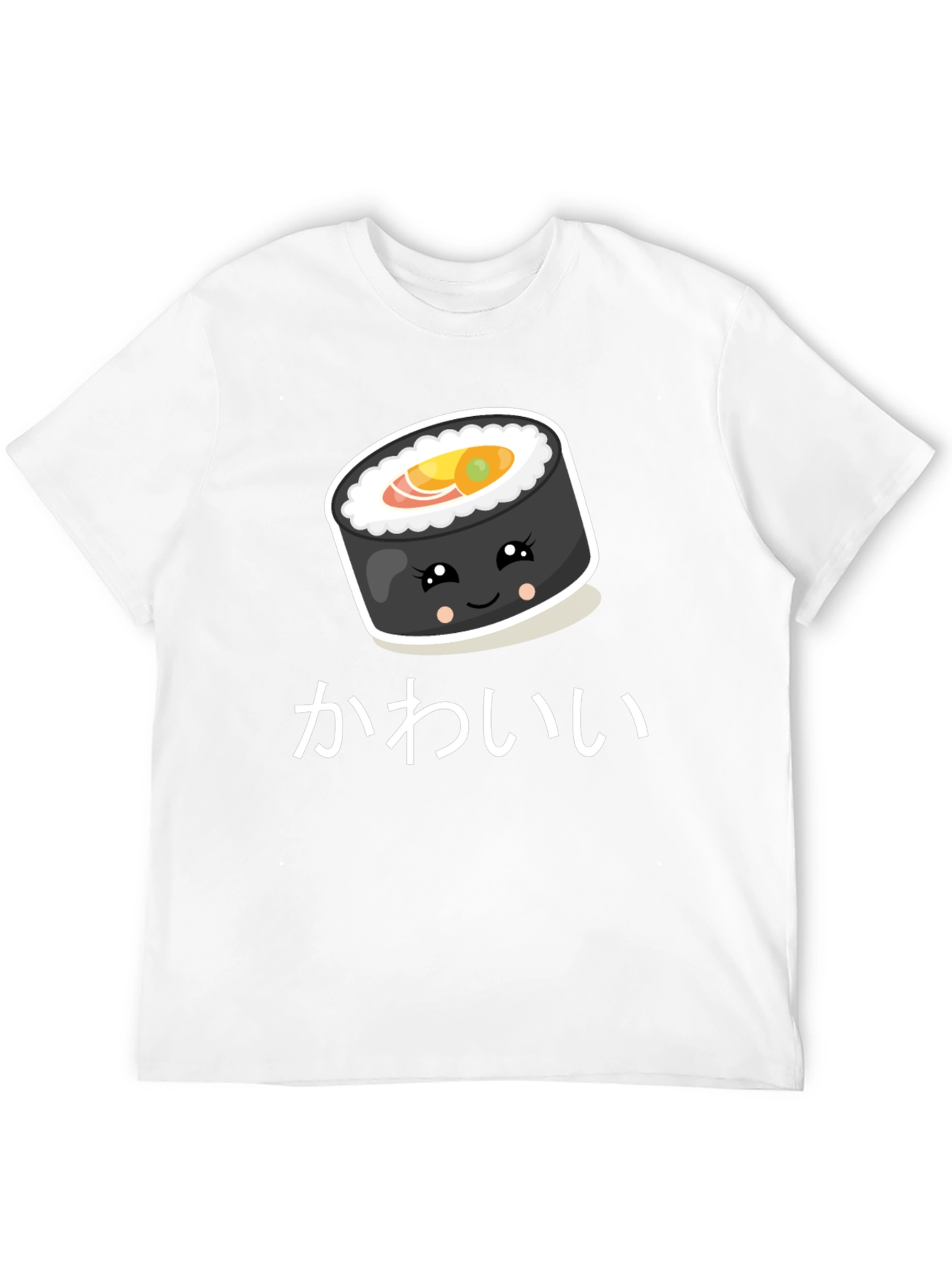 Cute Kawaii Sushi Roll Graphic T-Shirt
