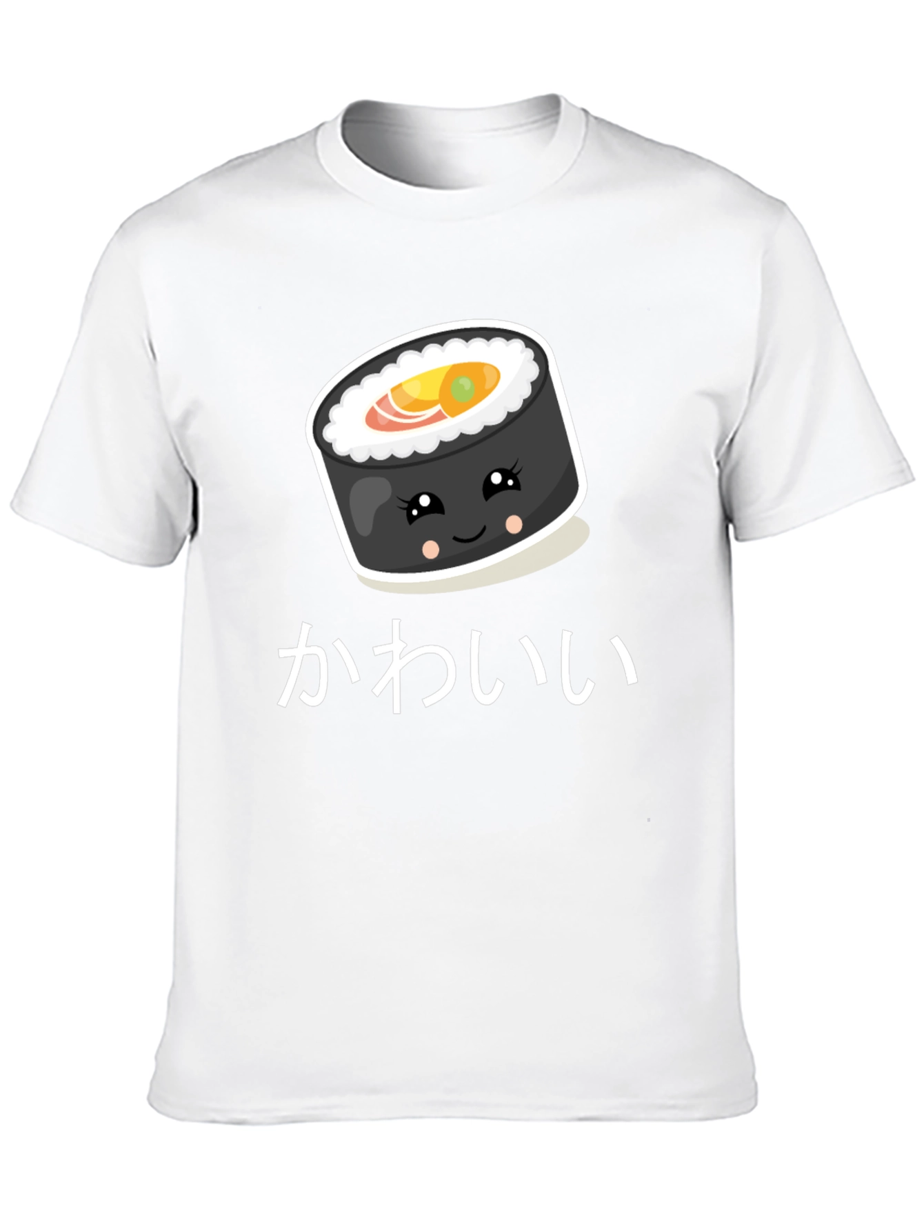 Cute Kawaii Sushi Roll Graphic T-Shirt