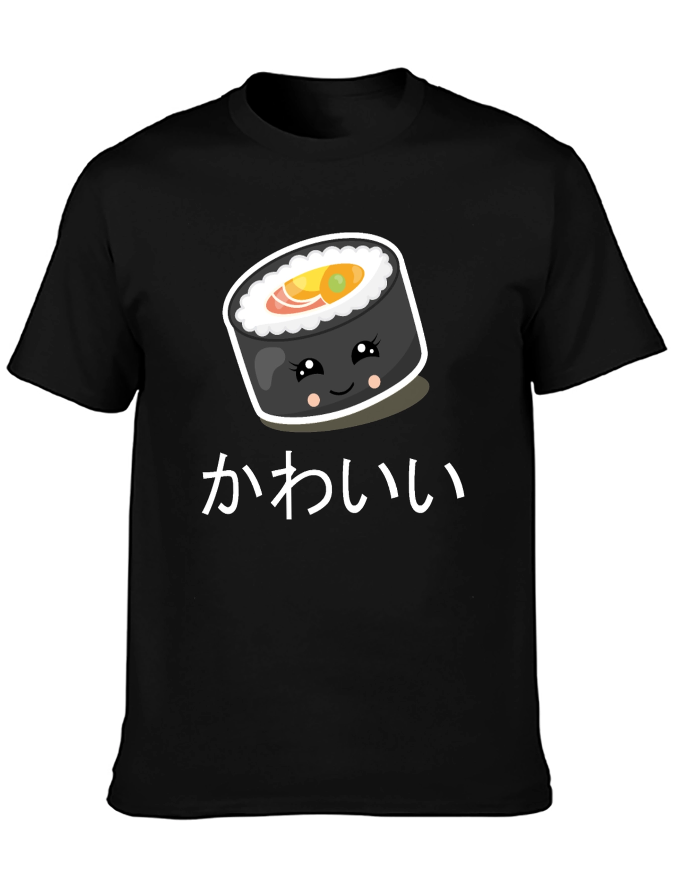 Cute Kawaii Sushi Roll Graphic T-Shirt
