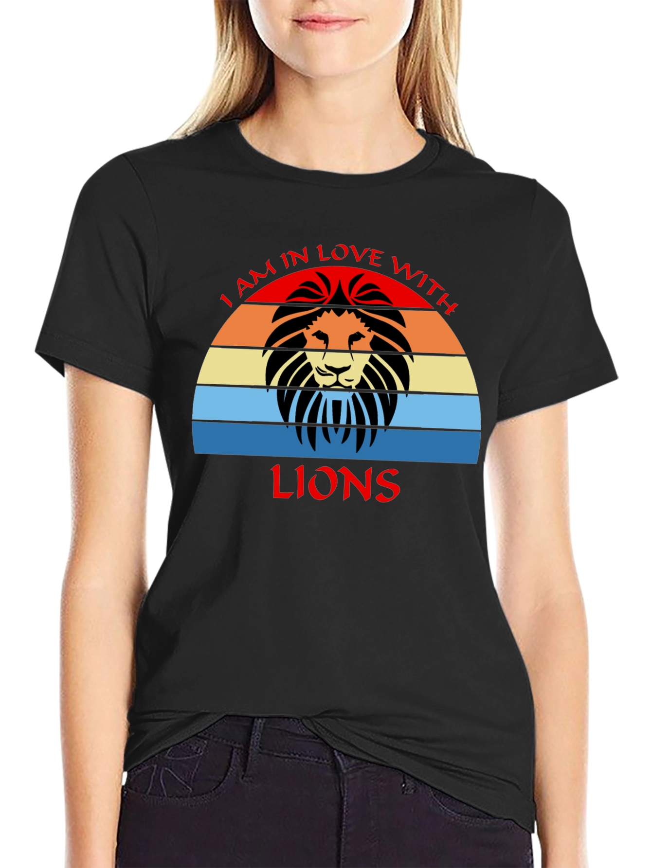 Lion Lover Retro Graphic Tee