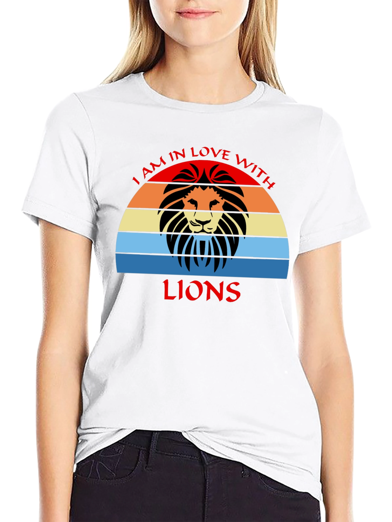Lion Lover Retro Graphic Tee