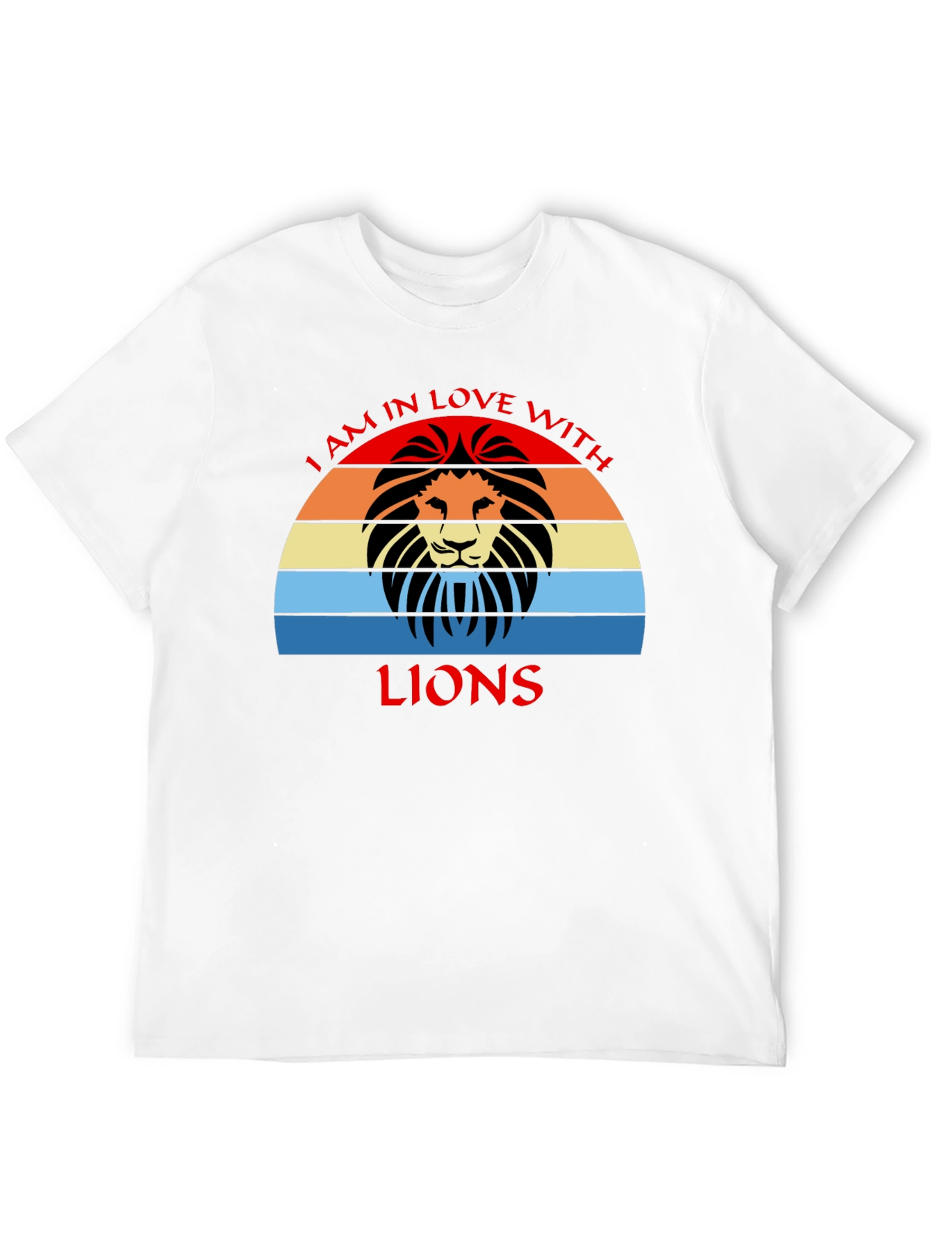 Lion Lover Retro Graphic Tee