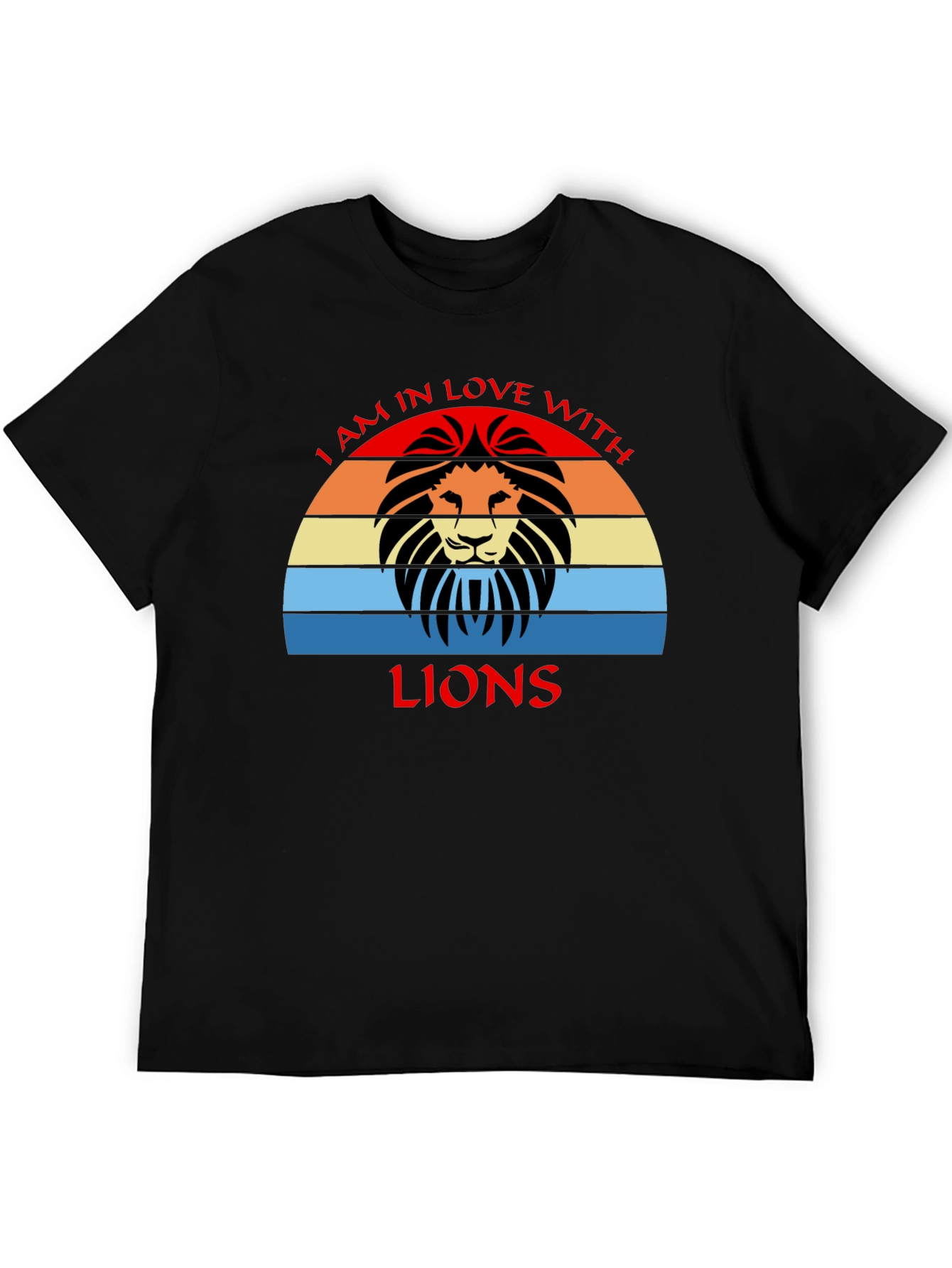 Lion Lover Retro Graphic Tee