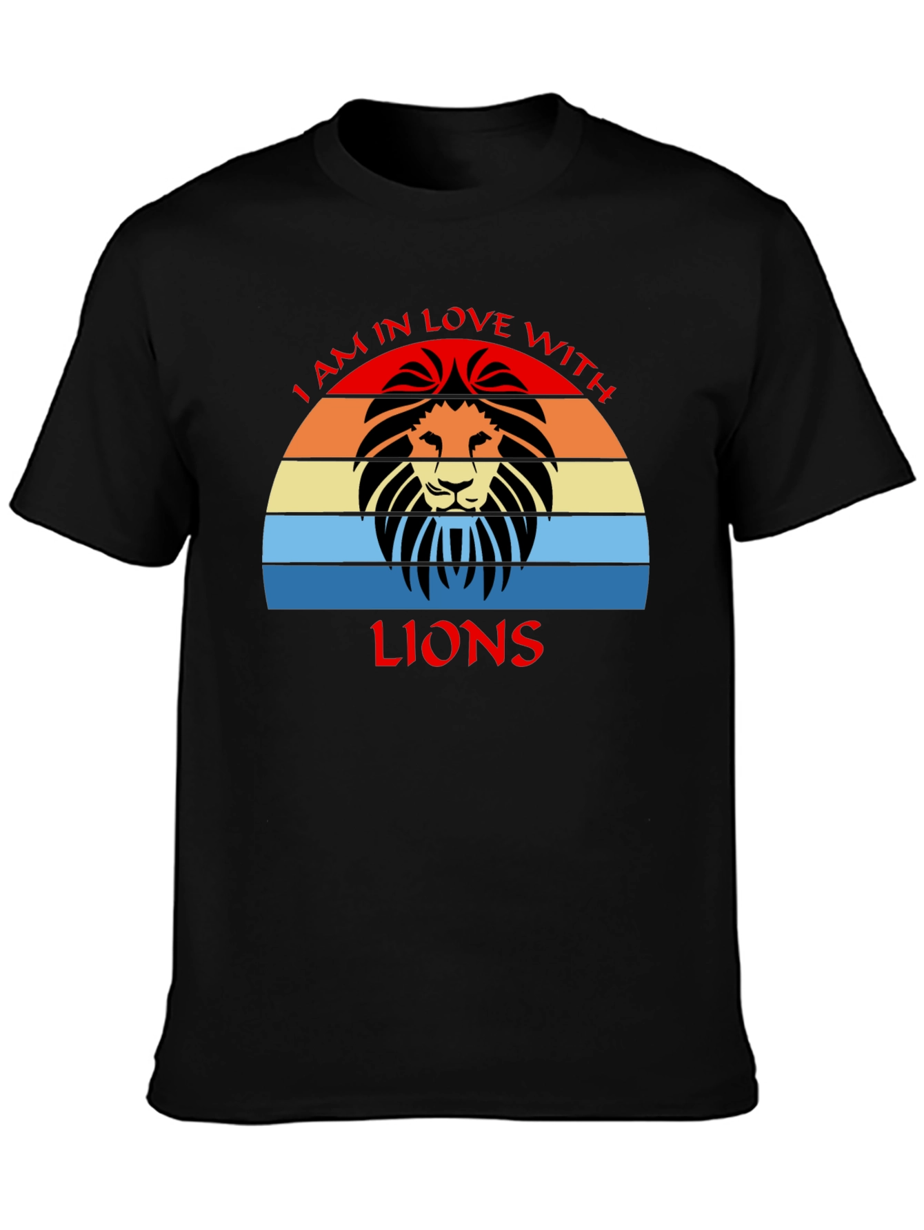 Lion Lover Retro Graphic Tee