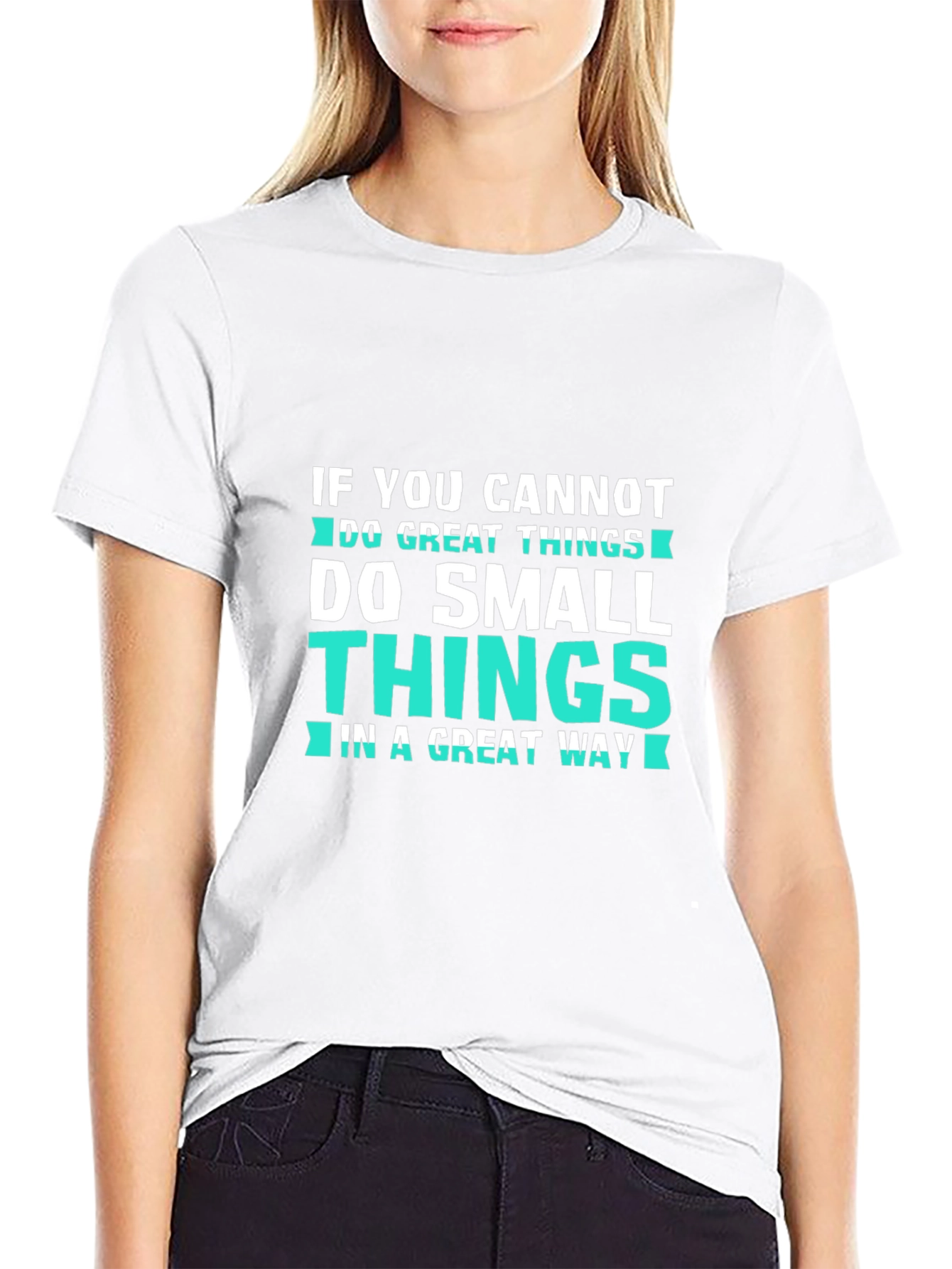 Inspirational Graphic Tee: Great & Small Things