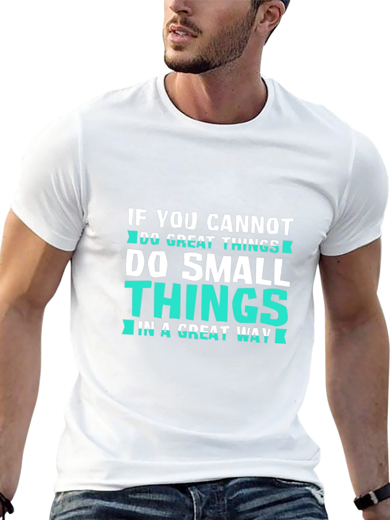 Inspirational Graphic Tee: Great & Small Things
