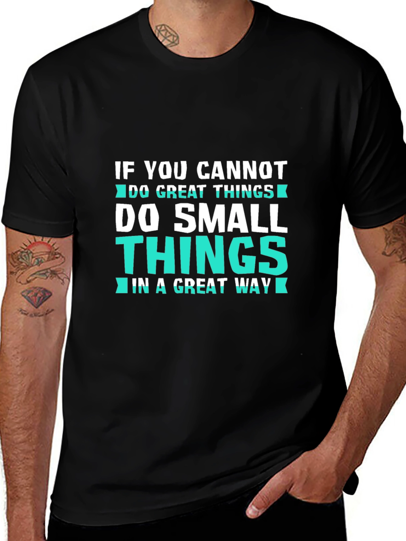 Inspirational Graphic Tee: Great & Small Things