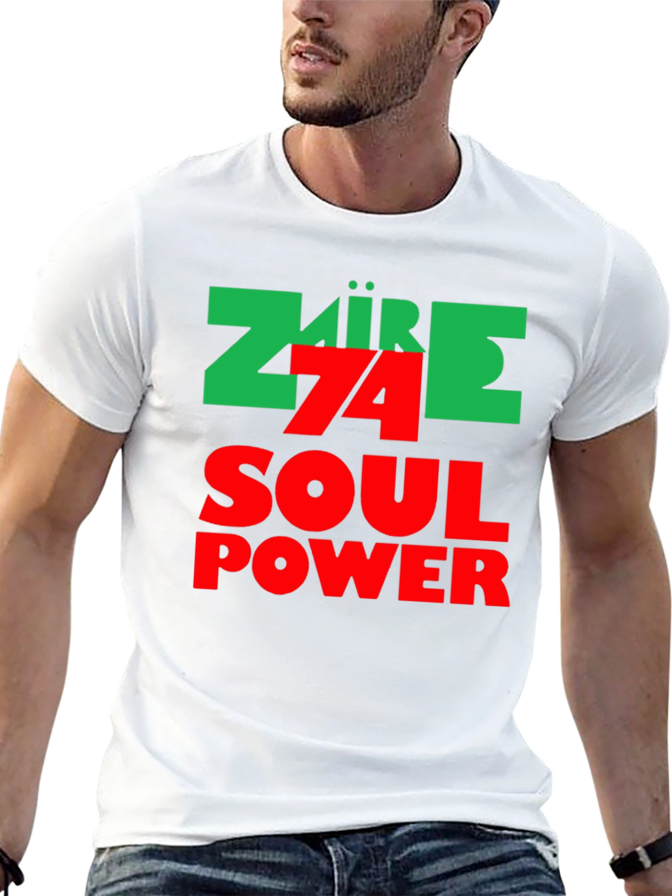 74 Soul Power Black T-Shirt - Retro Style
