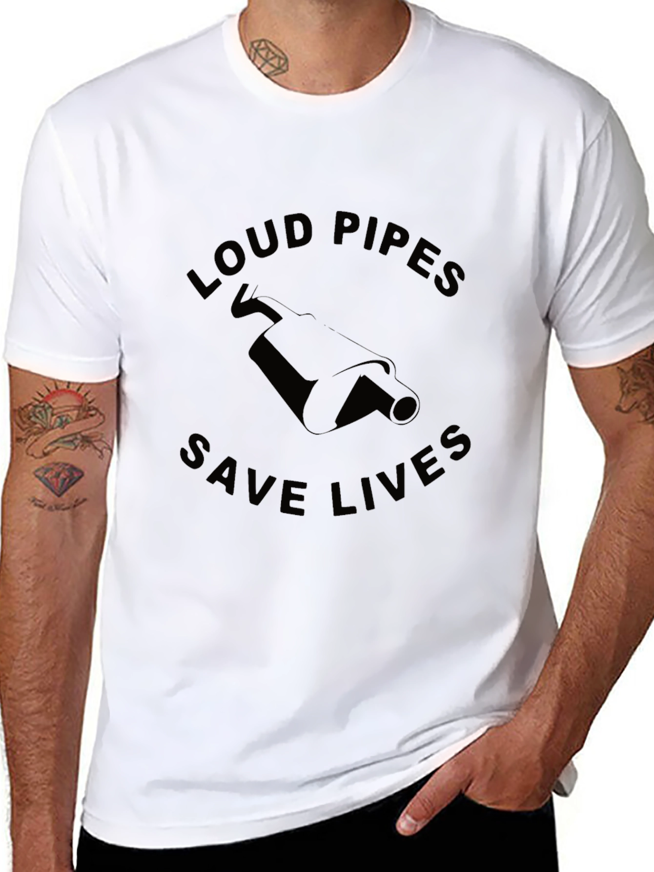 Loud Pipes Save Lives Graphic Tee