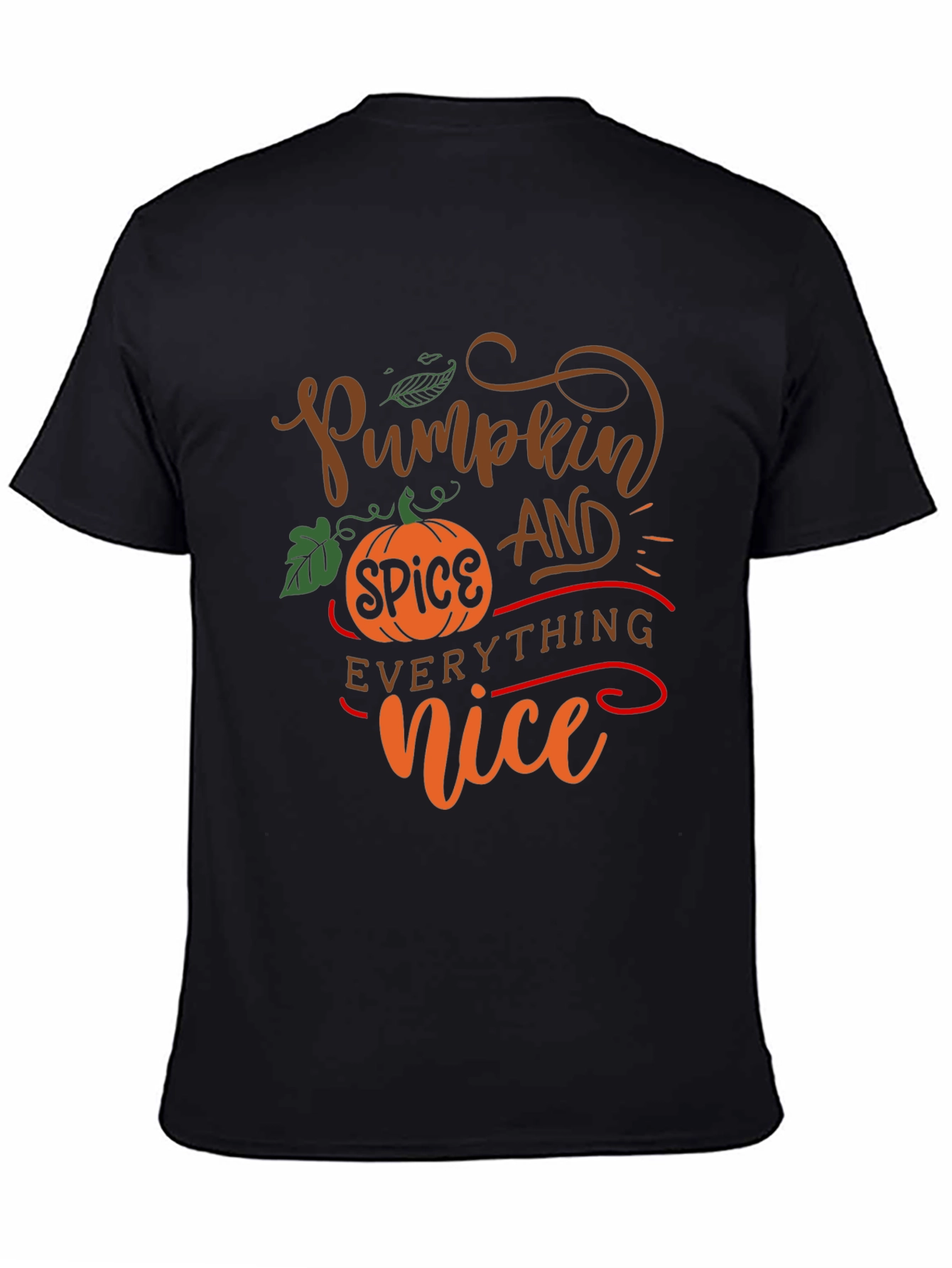 Pumpkin Spice Everything Nice Black T-Shirt