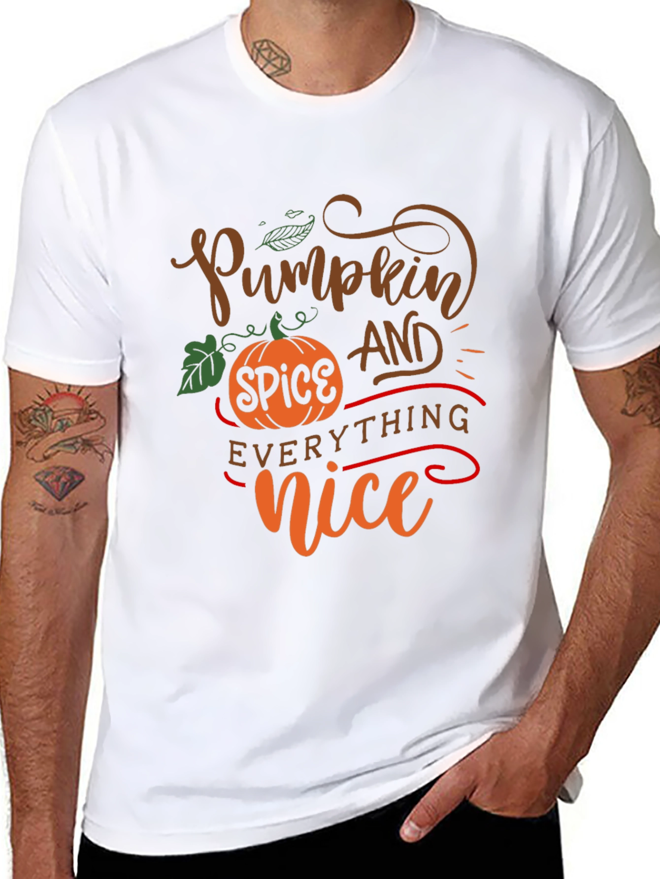 Pumpkin Spice Everything Nice Black T-Shirt