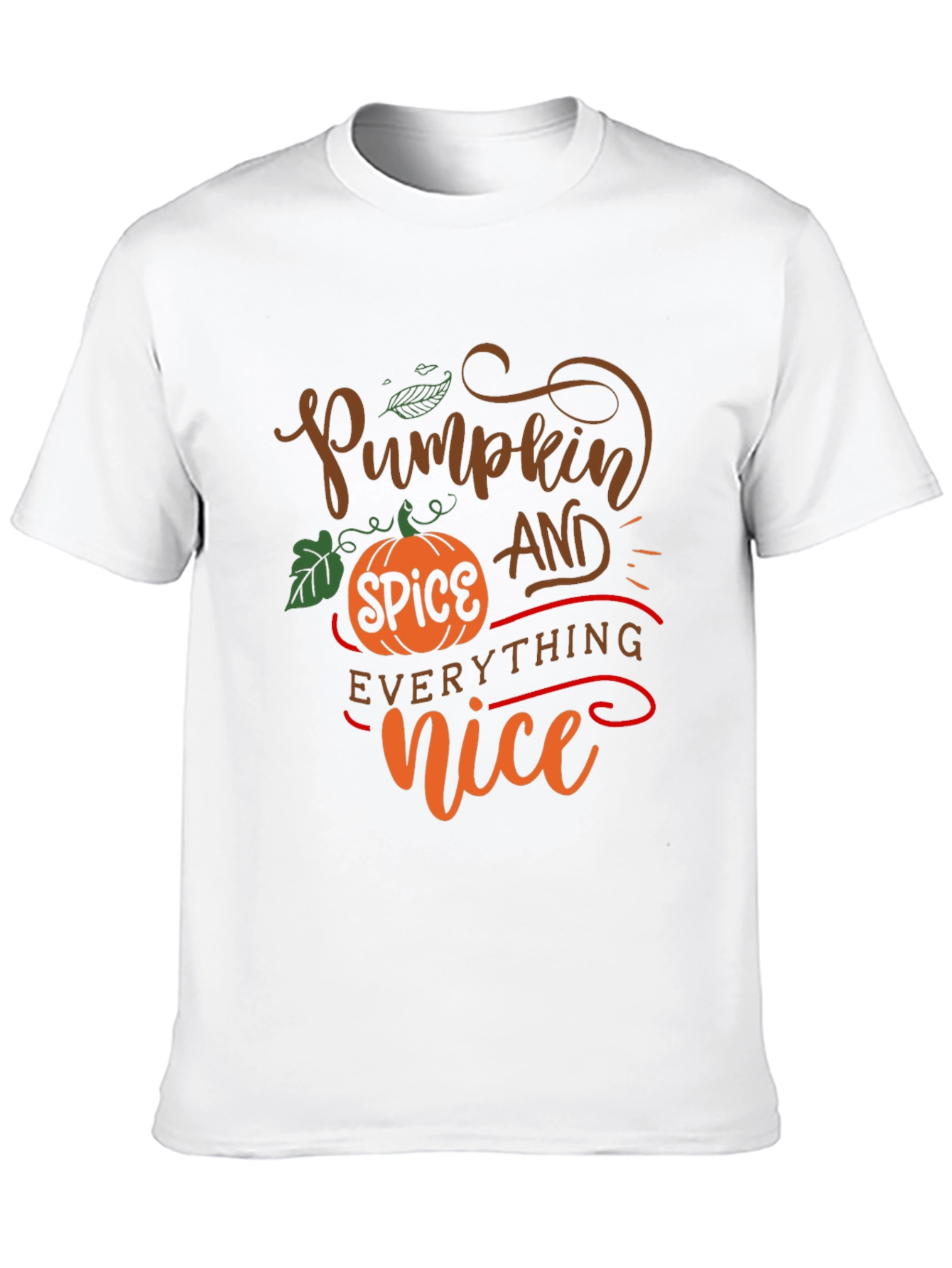 Pumpkin Spice Everything Nice Black T-Shirt
