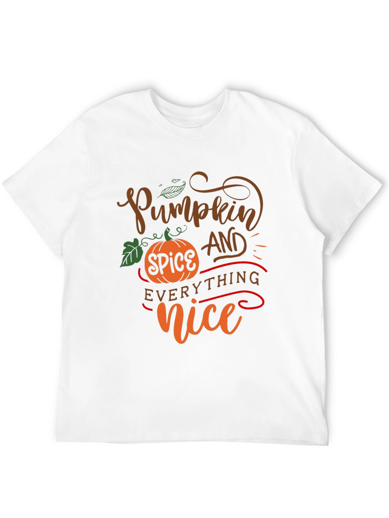Pumpkin Spice Everything Nice Black T-Shirt