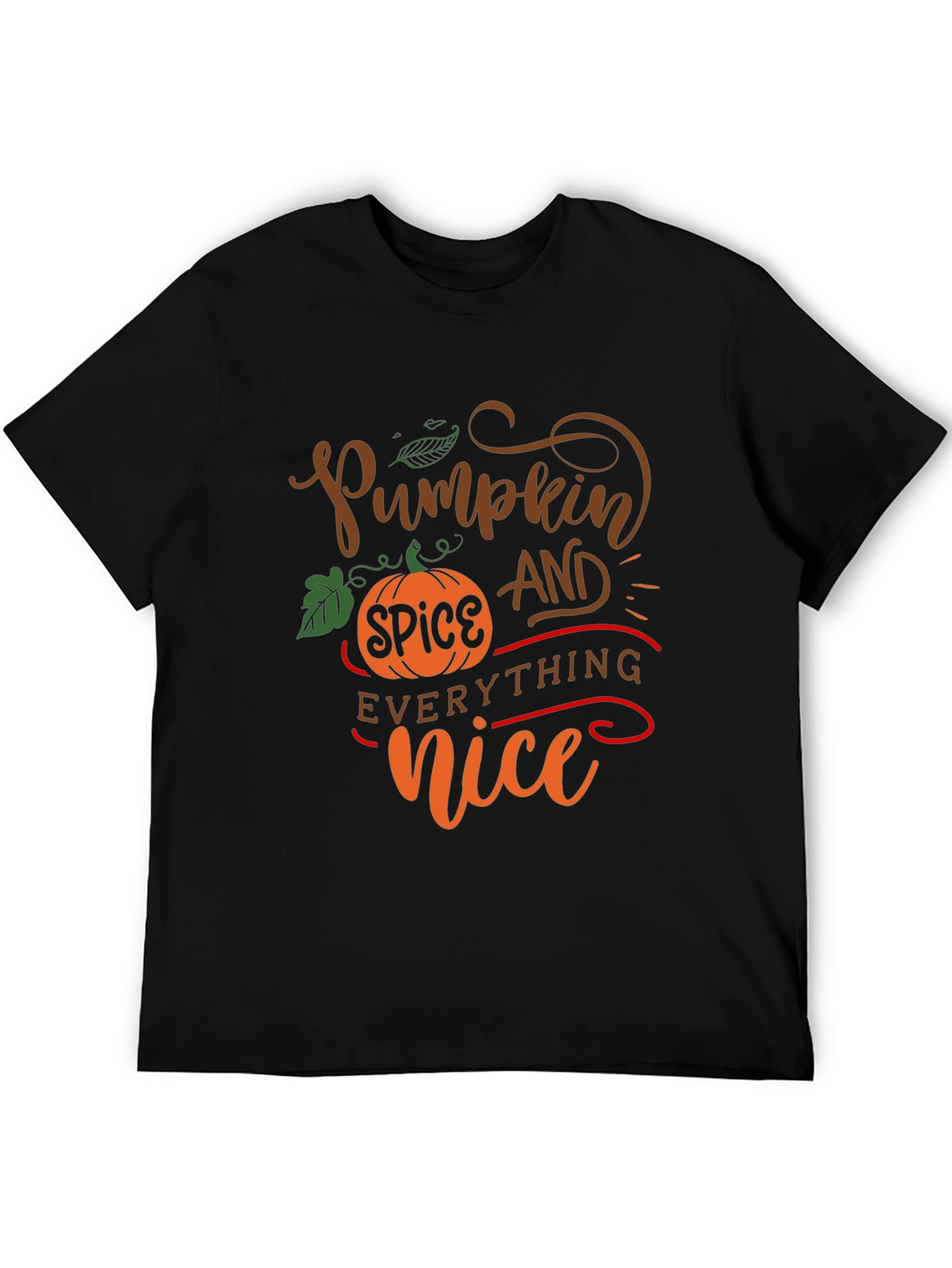Pumpkin Spice Everything Nice Black T-Shirt