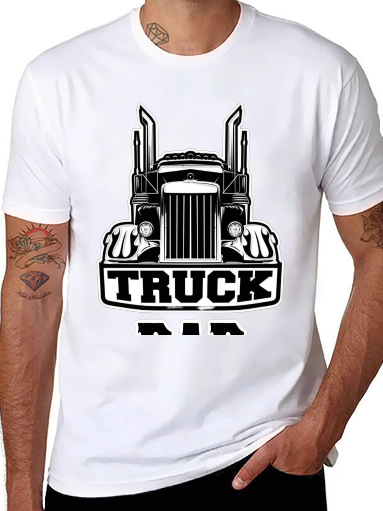 Truck Dad T-Shirt - Black Tee