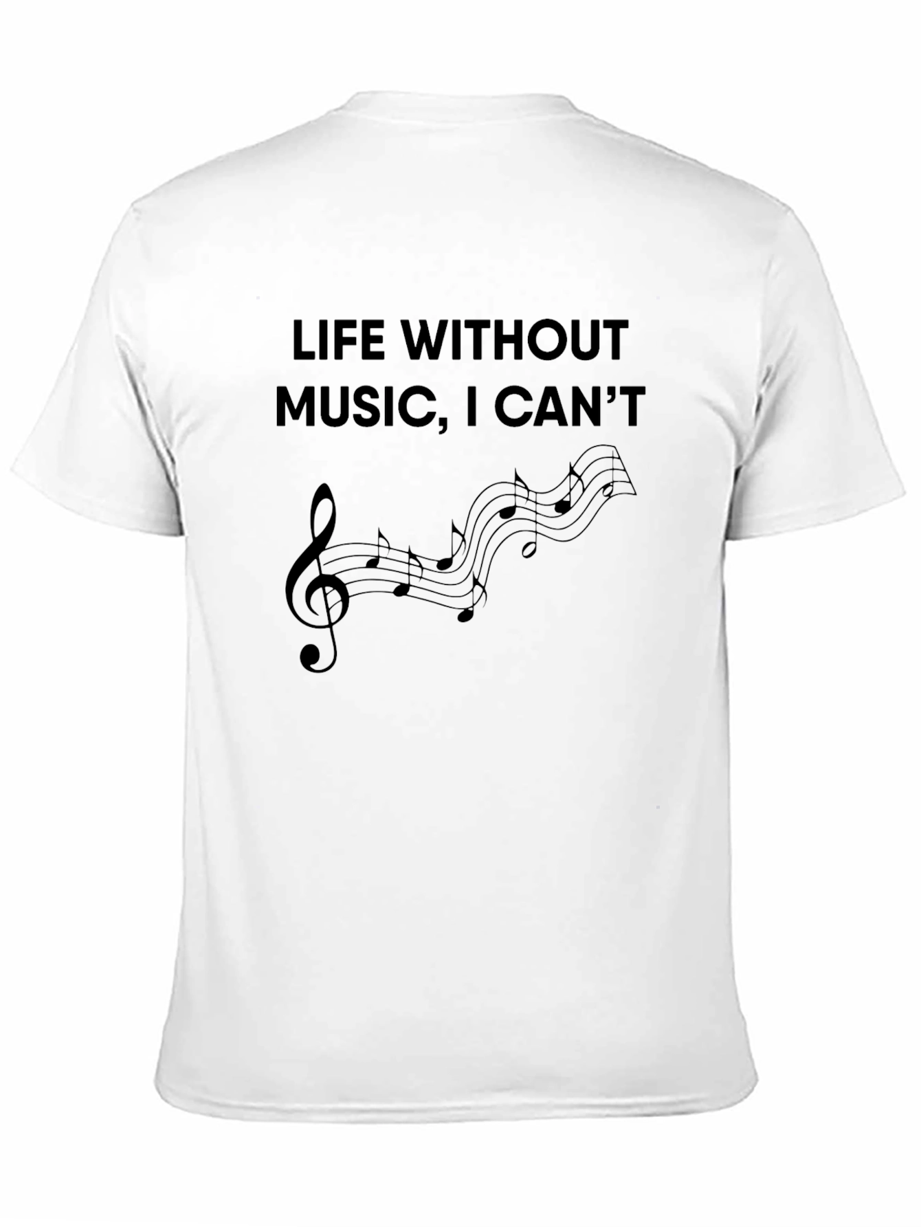 Music Lovers Tee: Life Without Music I Cant!