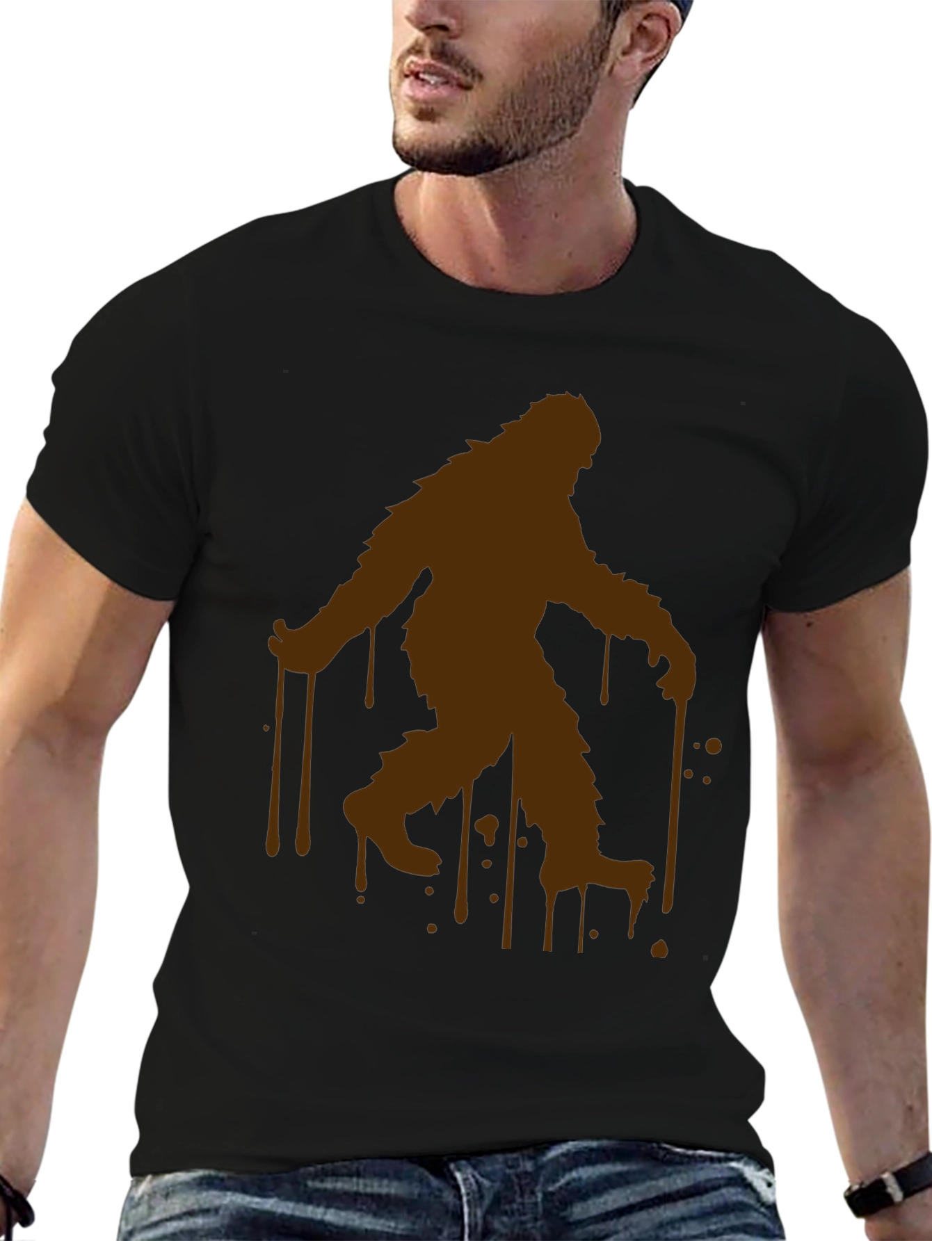 Bigfoot Silhouette T-Shirt - Novelty Graphic Tee