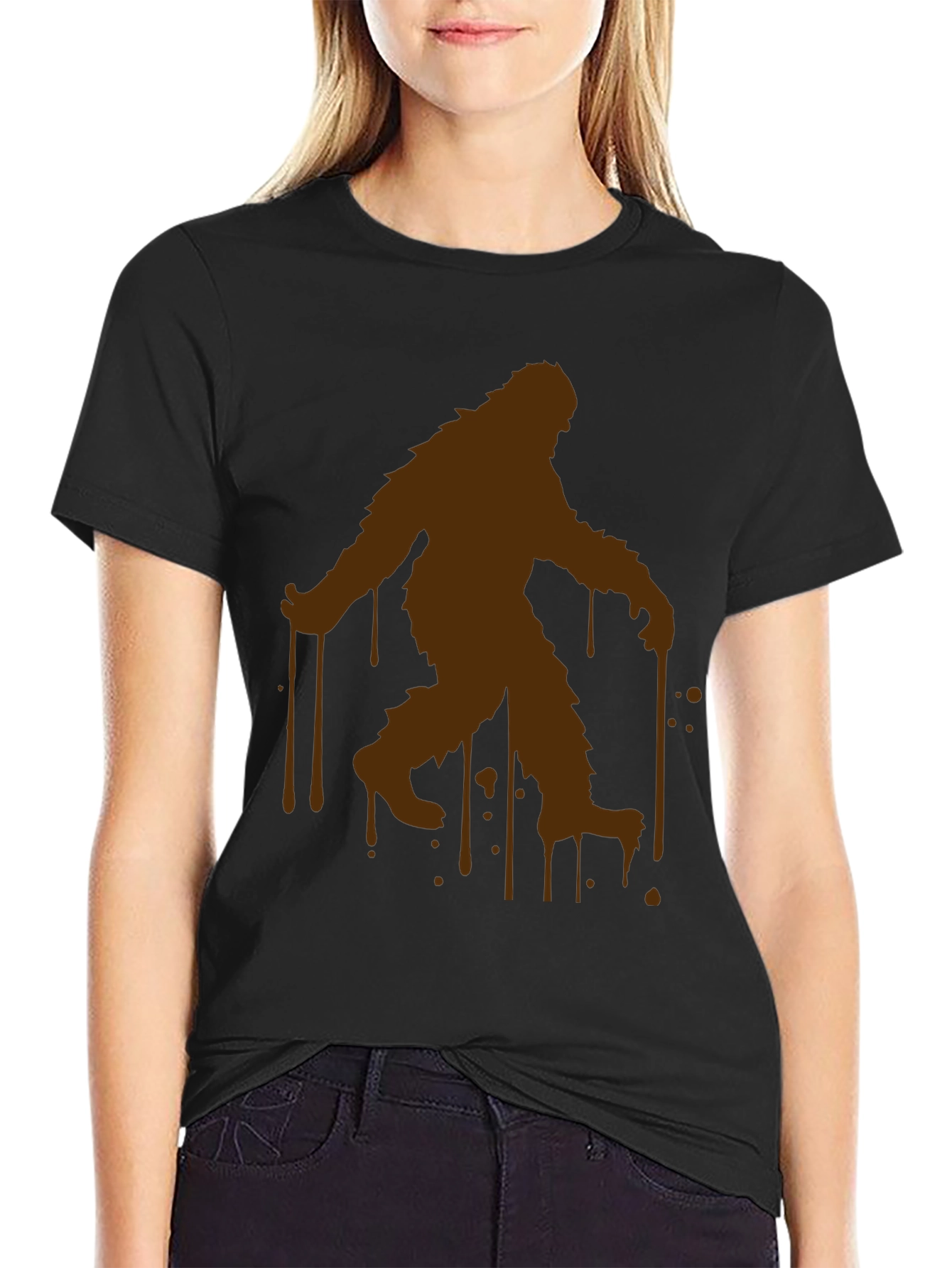 Bigfoot Silhouette T-Shirt - Novelty Graphic Tee