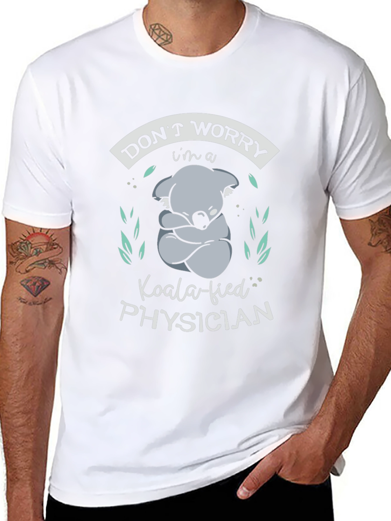 Koala-fied Physician Funny T-Shirt