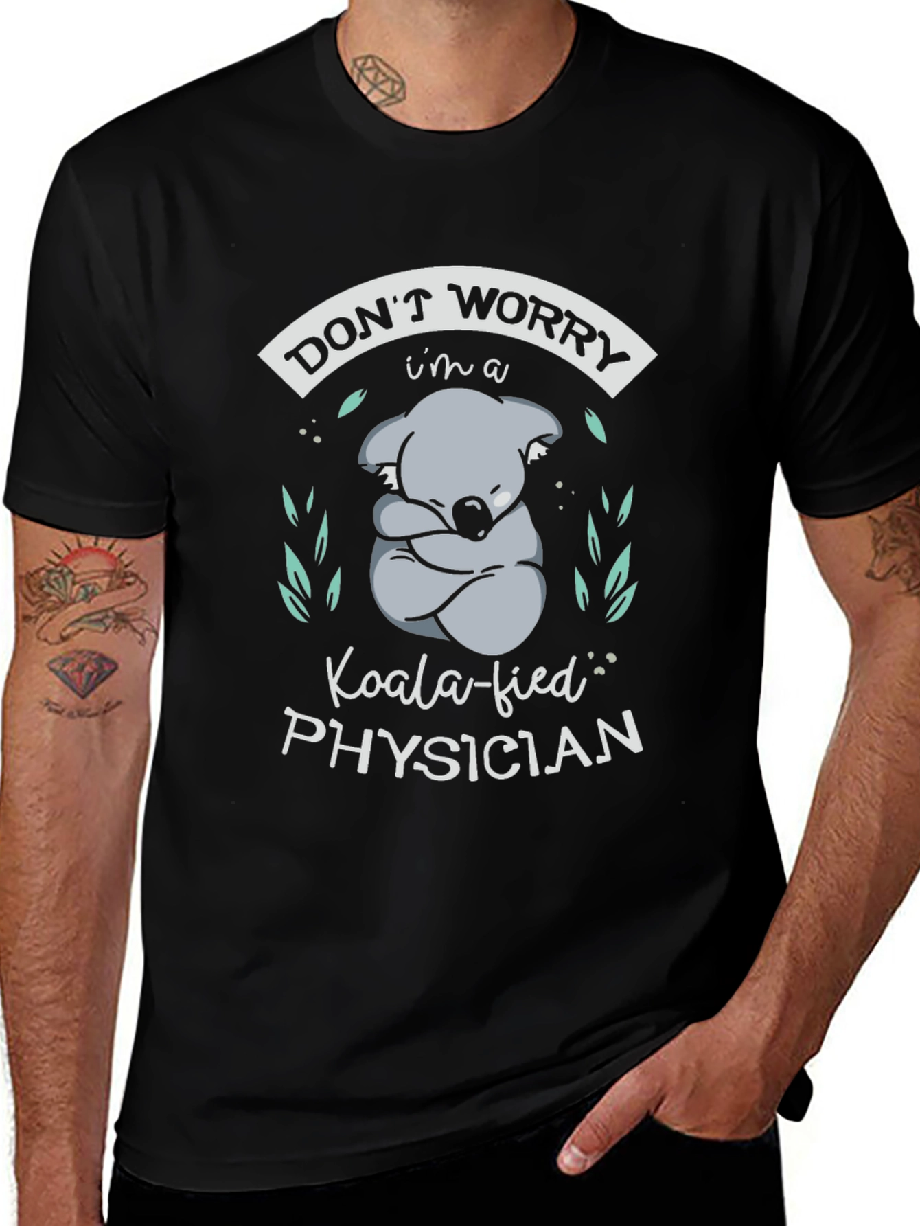 Koala-fied Physician Funny T-Shirt
