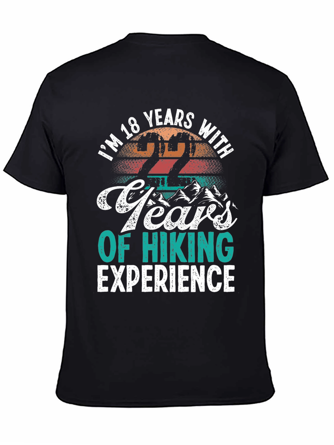 Funny Hiking T-Shirt - 22 Years Experience