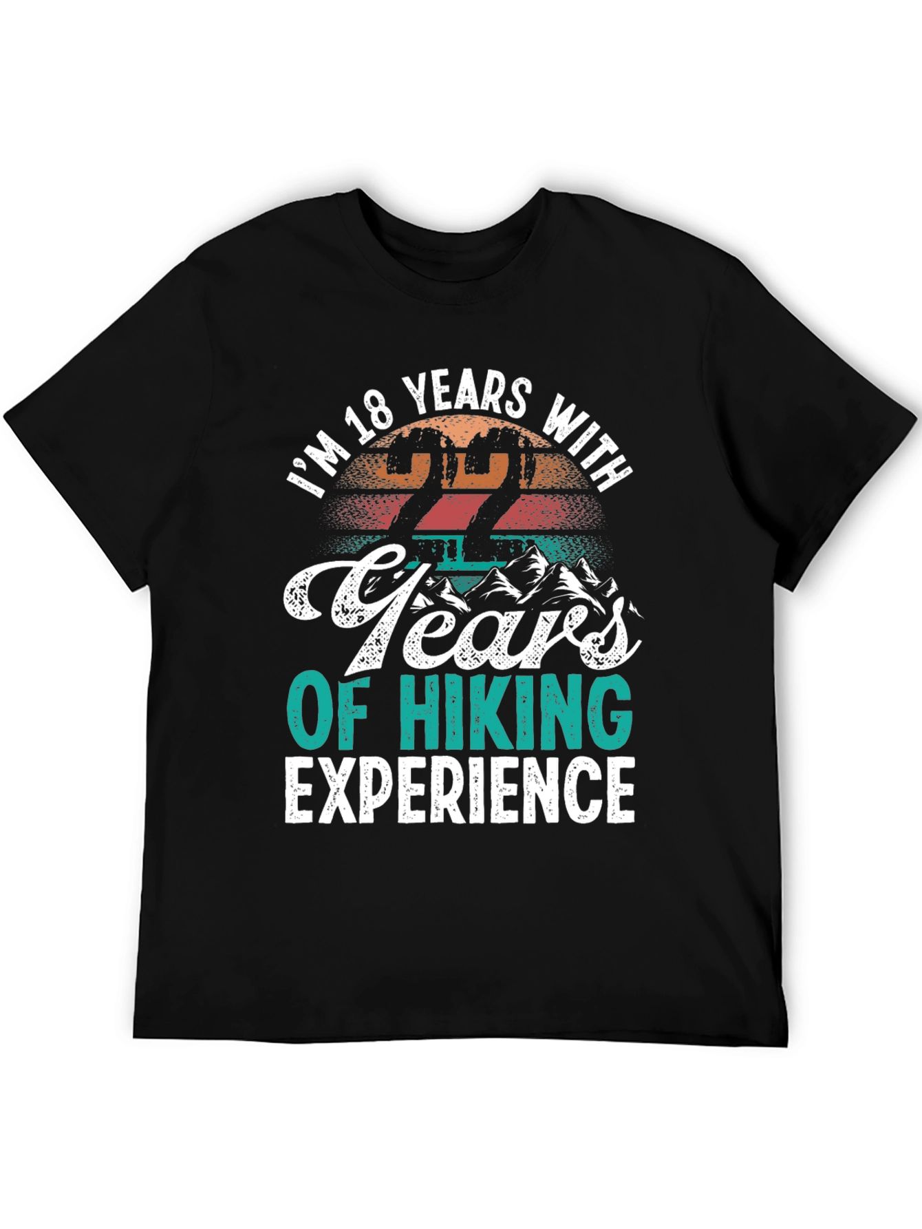 Funny Hiking T-Shirt - 22 Years Experience