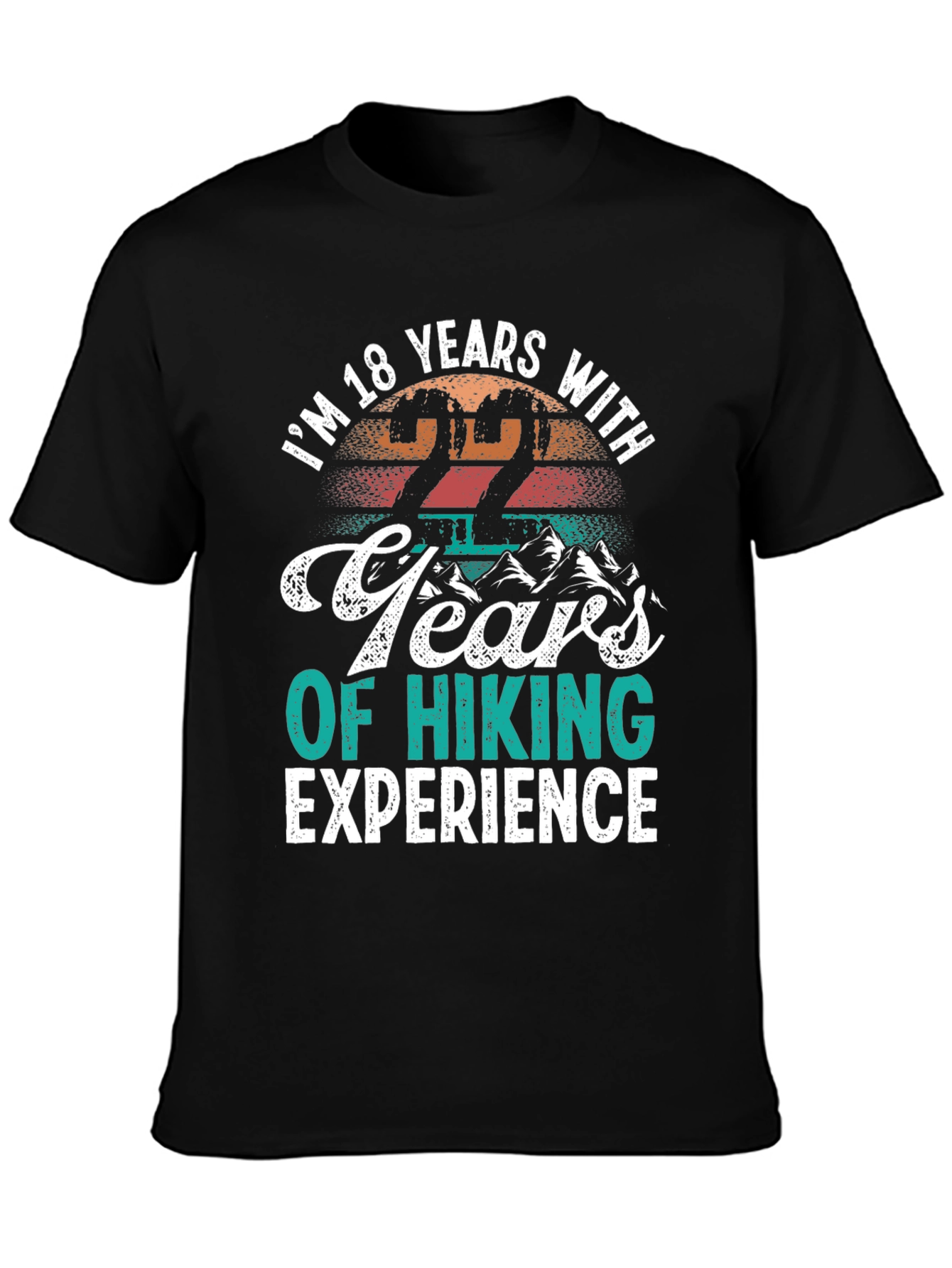 Funny Hiking T-Shirt - 22 Years Experience